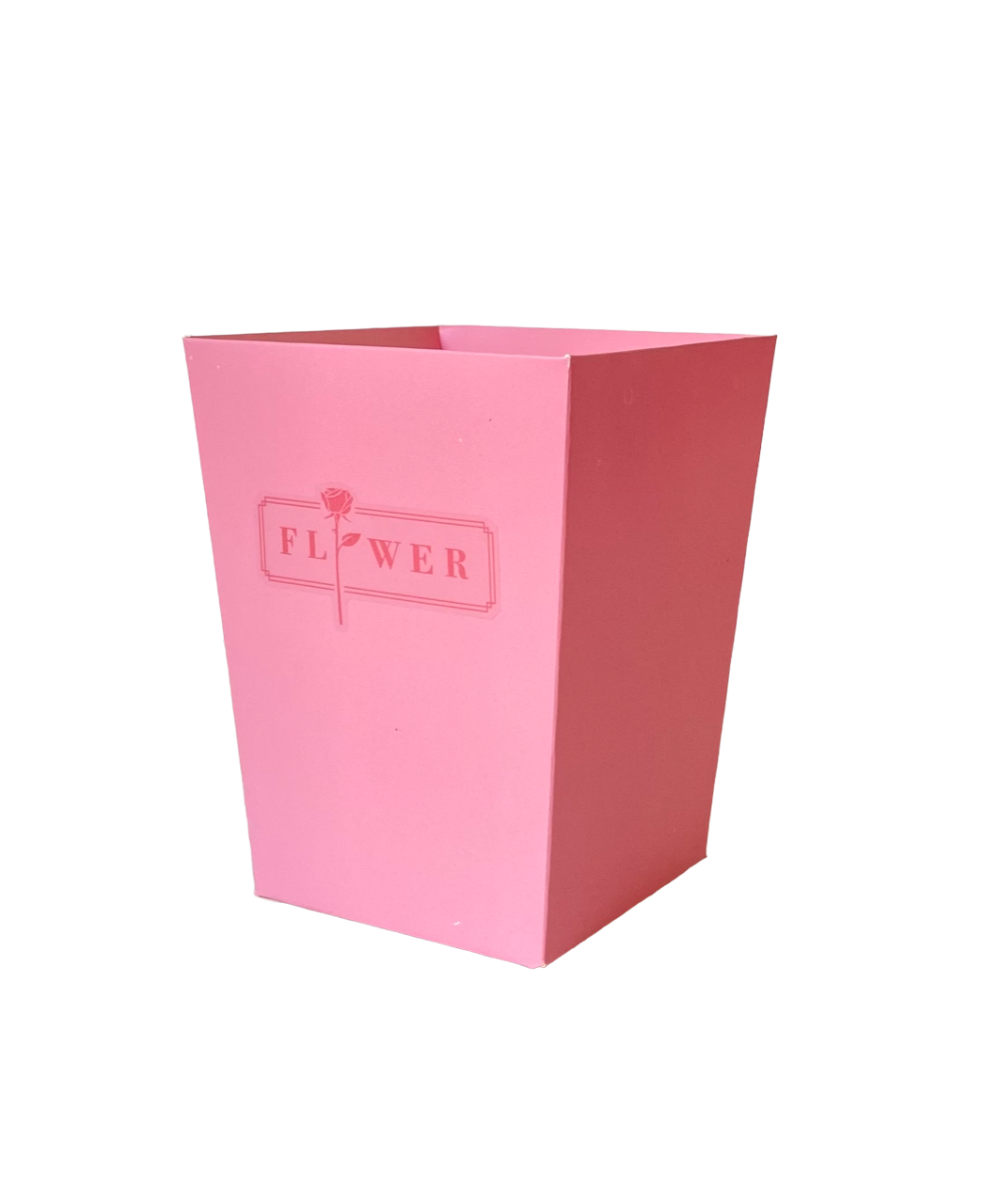 Коробка Трапеция б/ручки 15*12*9см/10шт Розовый - Flower