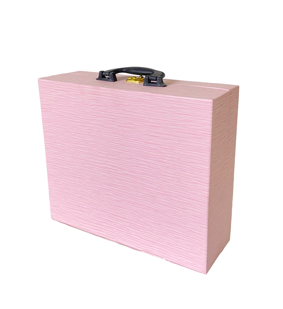Коробка чемодан с ручкой 30*25*10см большой розовый