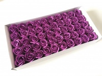 Мыльные розы 5см/50шт.пурпурные