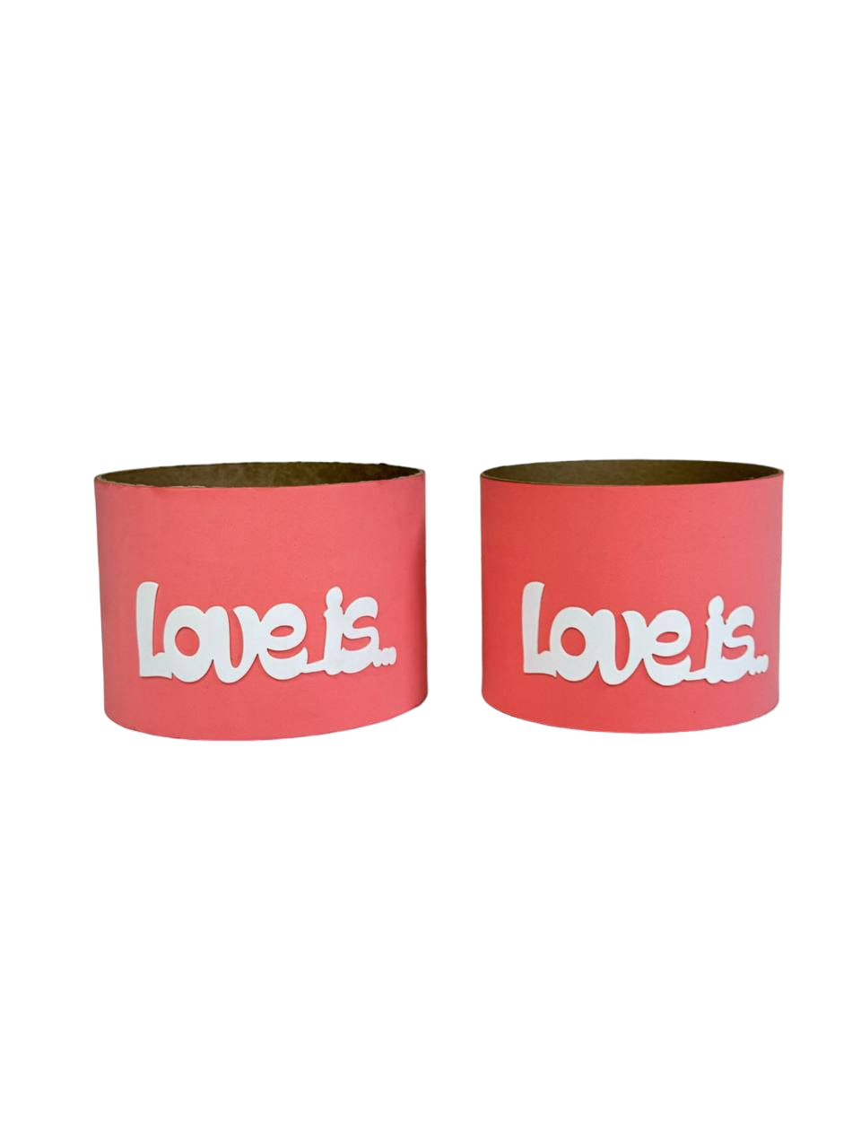 Набор 2 кругов без крышки ФОАМ 11*15см-11*14см коралл (Love is) 