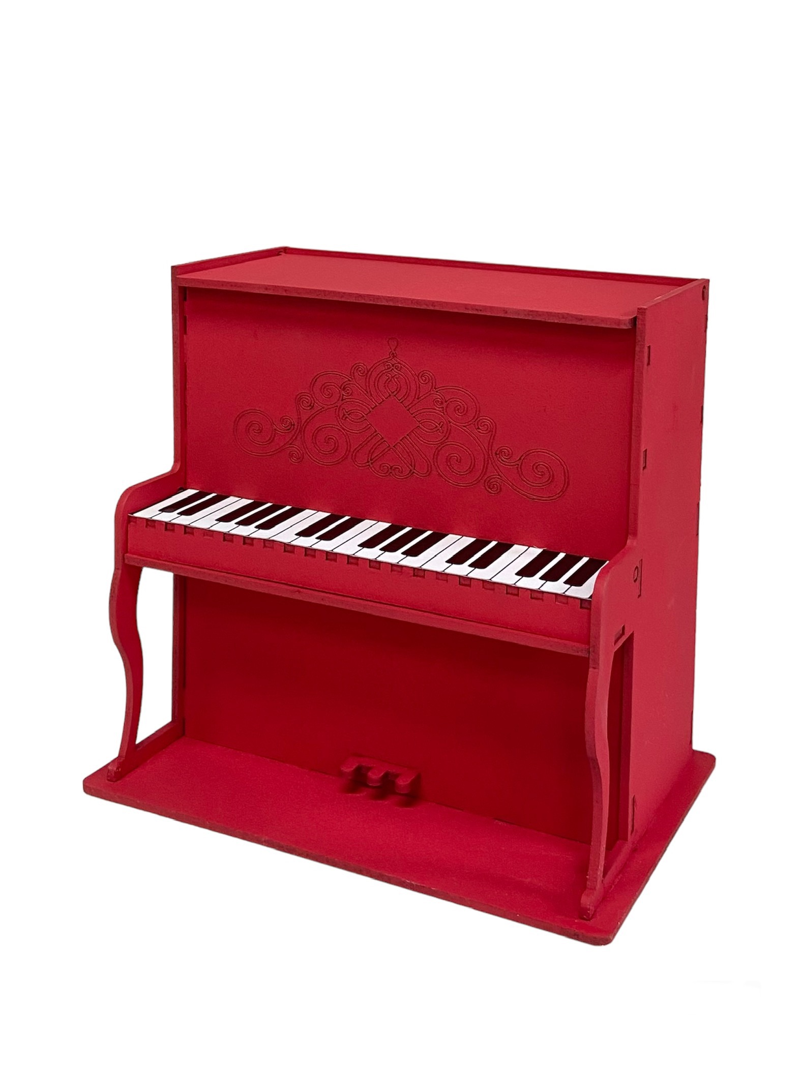 Ящик Пианино 19*8*18см Красный 