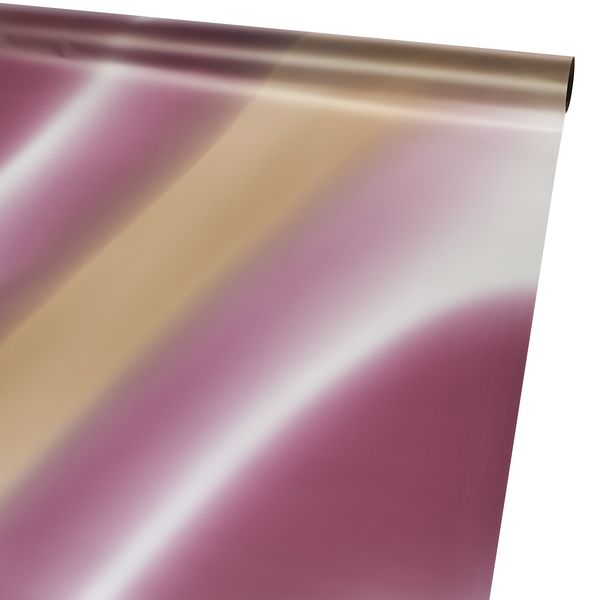 Пленка матовая 60см*10м Северное сияние фиолетовый-бежевый