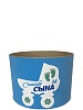 Коробка круг без крышки d=14см h=11cм Морская, спасибо за сына
