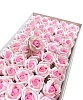 Мыльные розы 5см/50шт.2х цв.нежно розовые-розовые 